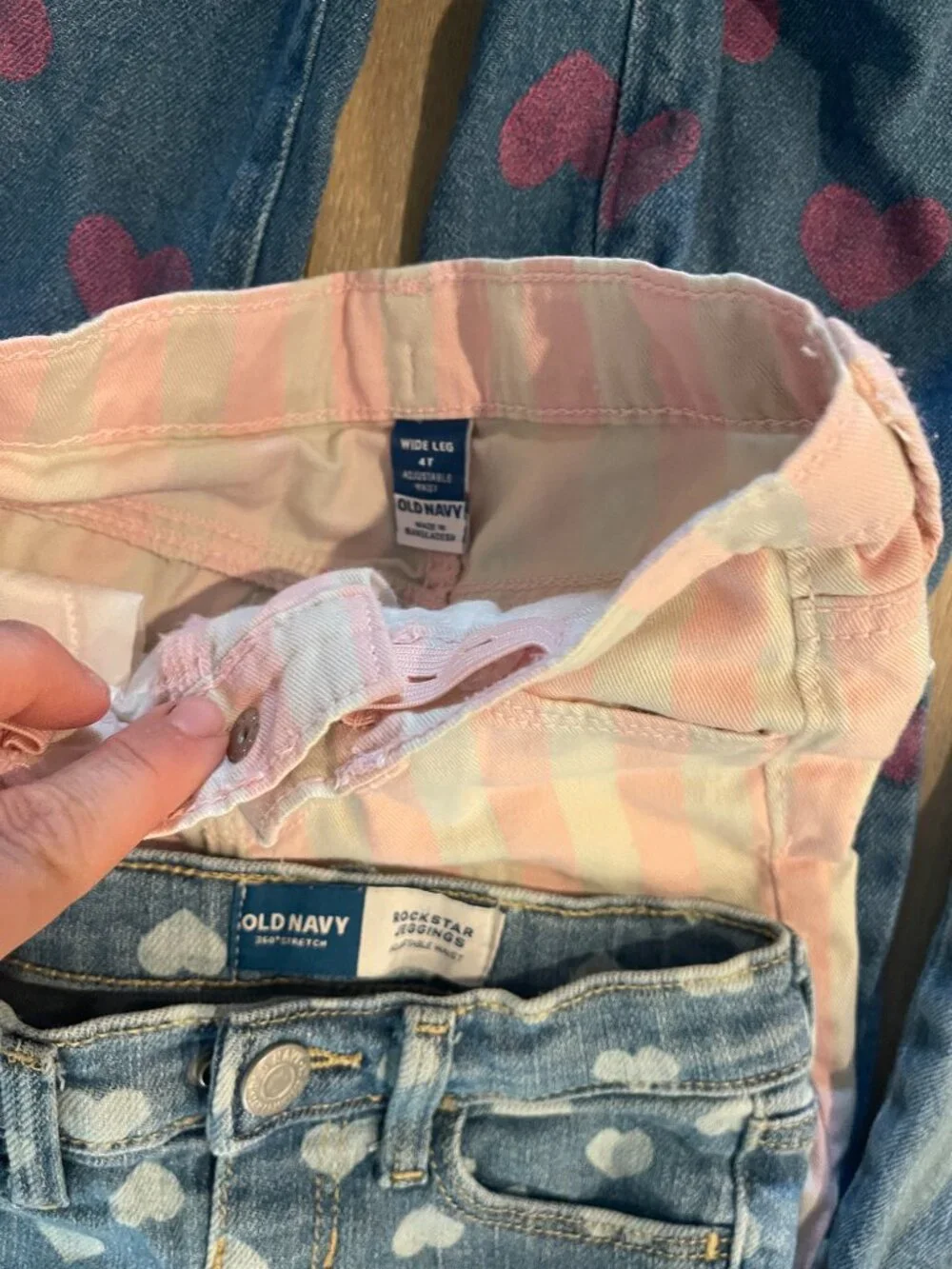 EUC Lot of 7 Toddler Girl's 4T Jeans. Old Navy and Cat & Jack